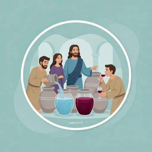 Cover image for Jesus Turns Water into Wine